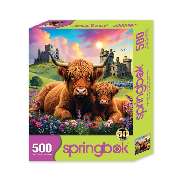 Highland Cows in the Countryside